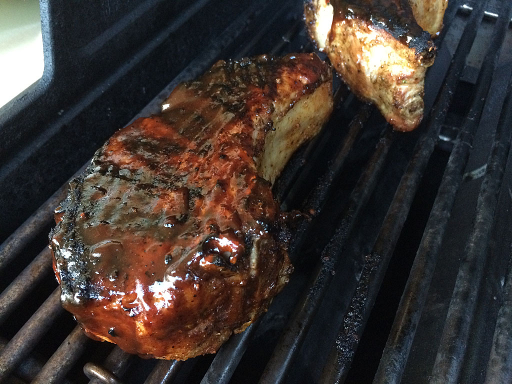 how to grill pork chops on weber gas grill
