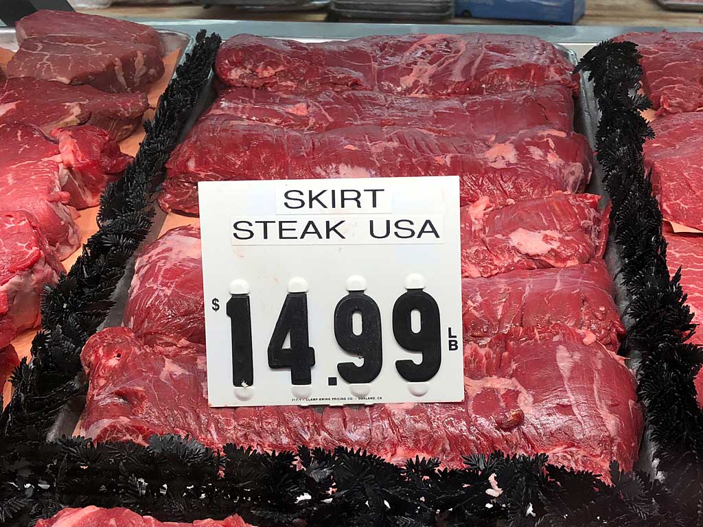 Is this outside or inside skirt steak? There's no way to tell from the label.