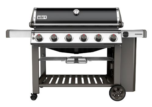 Weber Genesis II black 6-burner with open cabinet