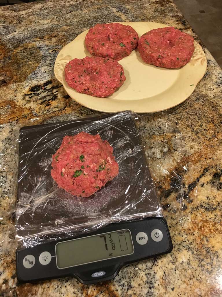 Forming burger patties
