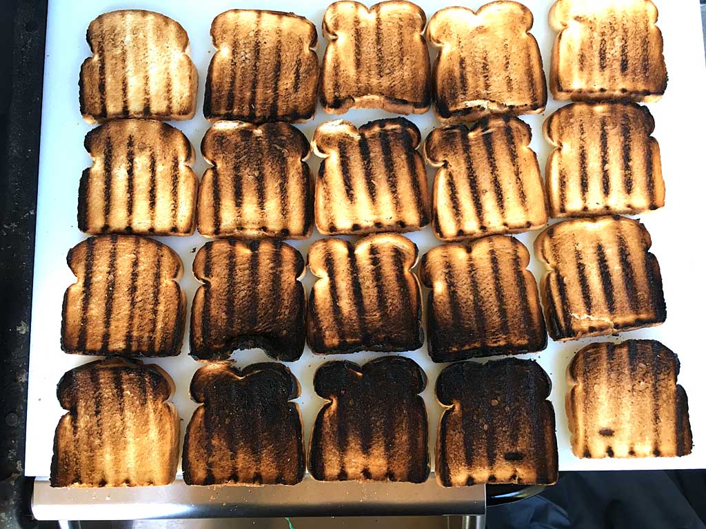 Results of toast test