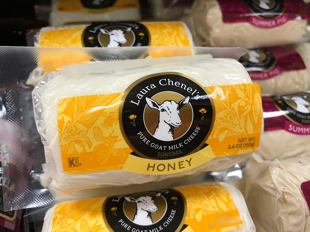 Laura Chanel honey goat cheese log