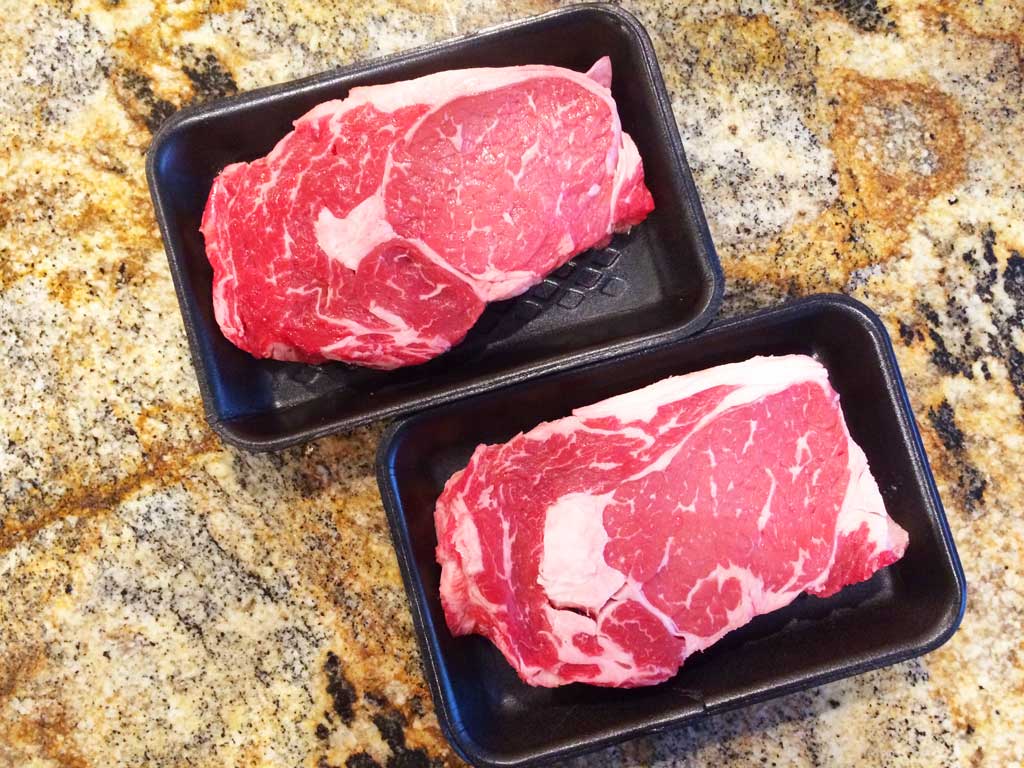 USDA Choice ribeye steaks
